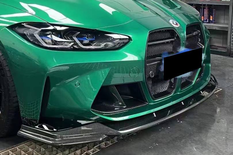 2021-2024 BMW M3 G80 & G81 M4 G82 & G83 MTN Style DRY Carbon Fiber Fornt Lip - Carbonado