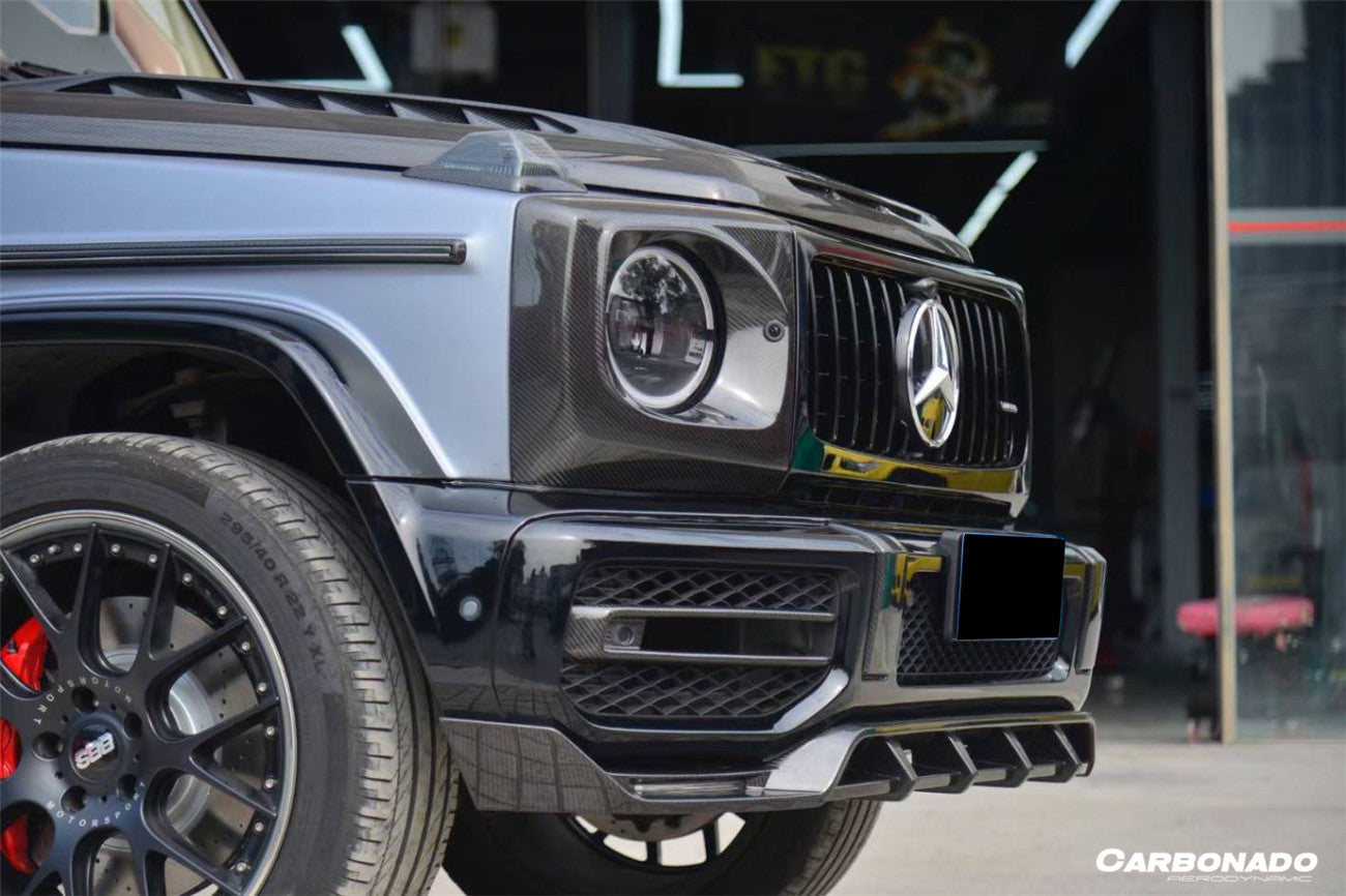 2018 - 2024 Mercedes Benz G63 AMG W464 G-Wagen TC Style Dry Carbon Fiber Front Lip