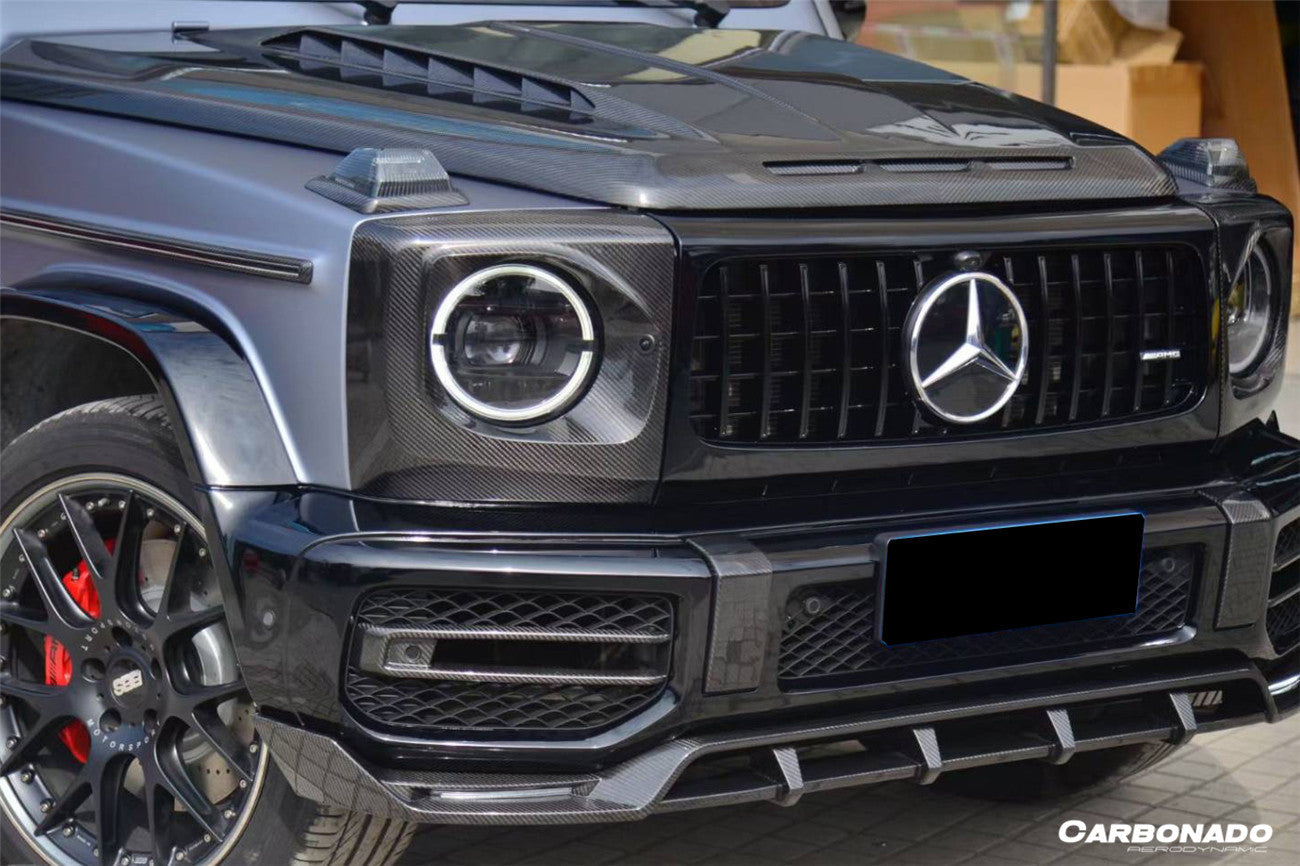 2018 - 2024 Mercedes Benz G63 AMG W464 G-Wagen TC Style Dry Carbon Fiber Front Lip