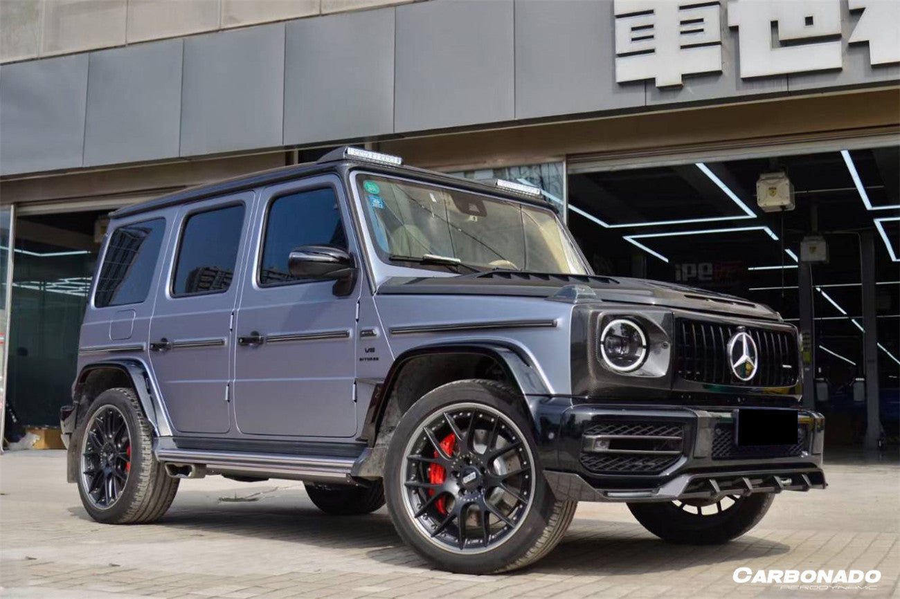 2018 - 2024 Mercedes Benz G63 AMG W464 G-Wagen TC Style Dry Carbon Fiber Front Lip