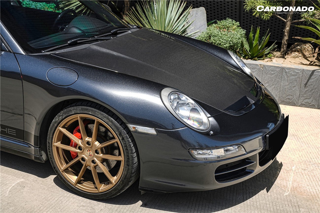 2005-2012 Porsche 987 Cayman & Boxster and 997 Carrera TA Style Hood - Carbonado