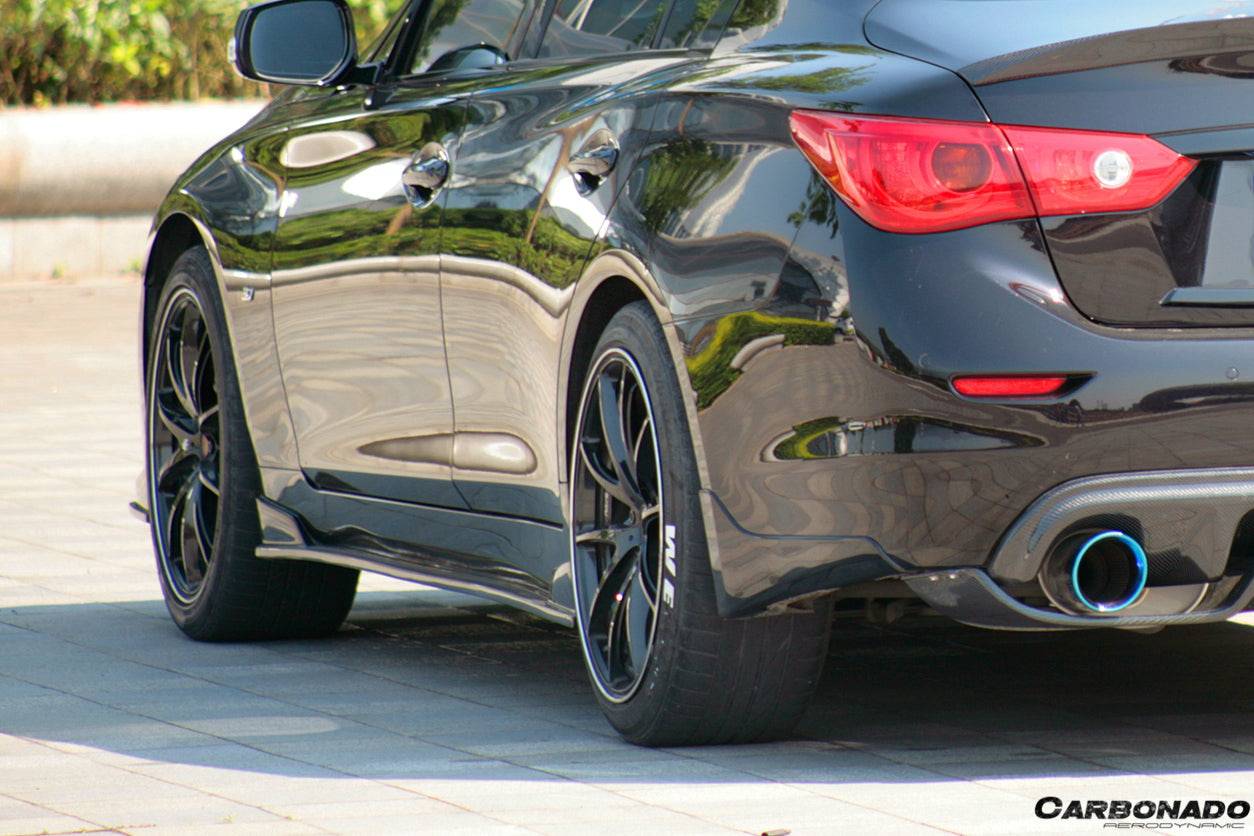 2014-2017 Infiniti Q50 Sedan SN Style Rear Lip - Carbonado