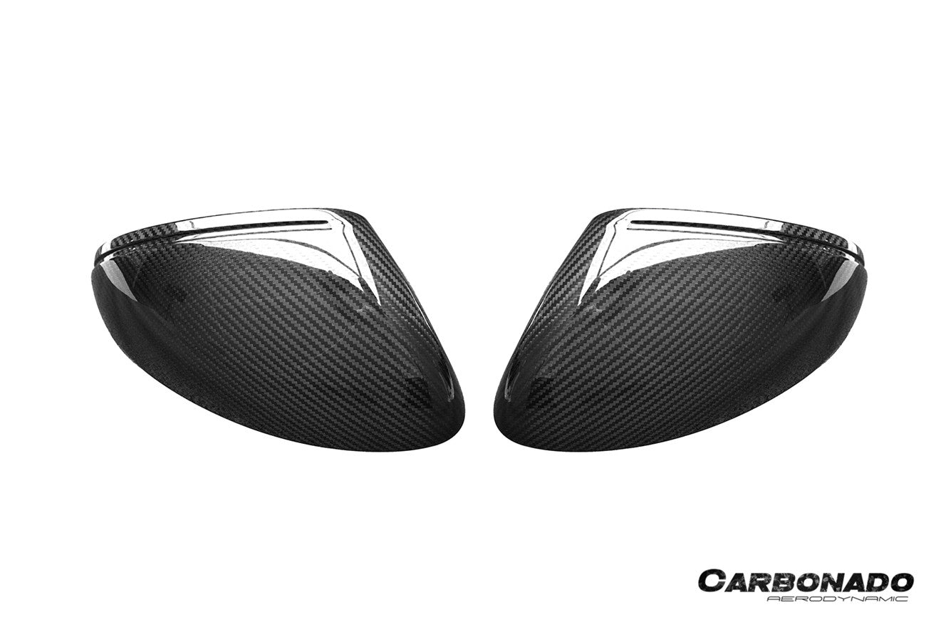Porsche Cayenne 9Y0 9YA 9YB TKT Style Autoclave Carbon Fiber Mirror Housing Replacement LHD 2018-2025