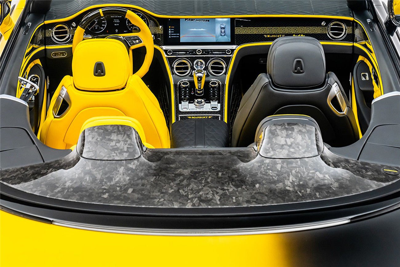 2018-2023 Bentley Continental GTC Convertible MSY Style DRY Carbon Fiber Top Cover - Carbonado