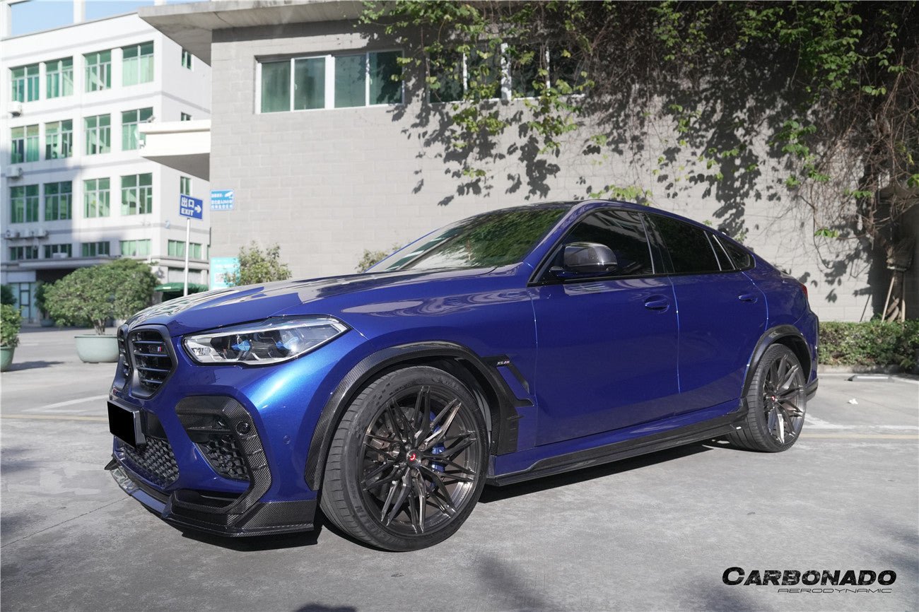 2020-2025 BMW X6M F96 AD Style Dry Carbon Fiber Fender Flare - Carbonado