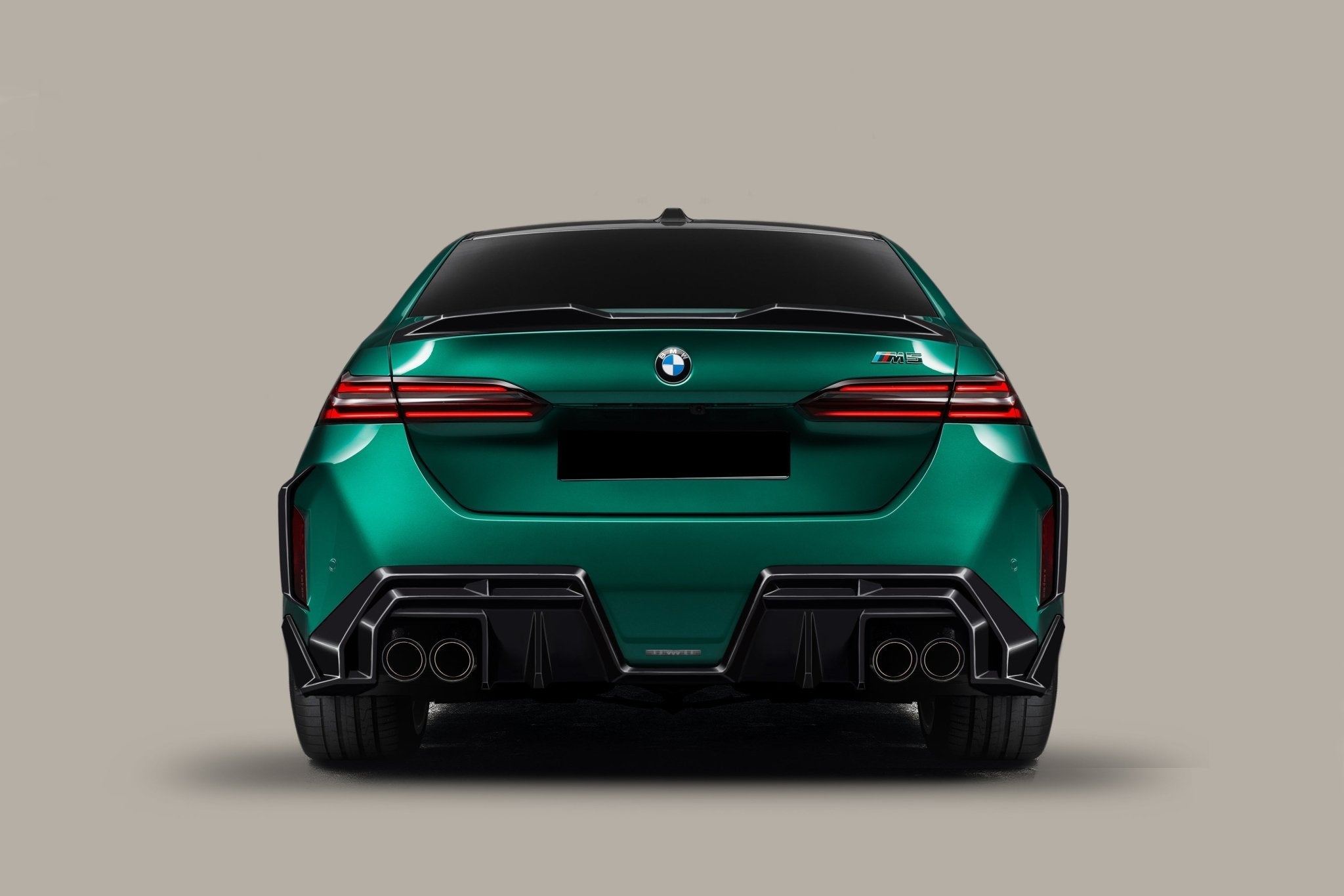 BMW M5 G90 AD Style Autoclave Carbon Fiber Trunk Wing Spoiler 2024-2026