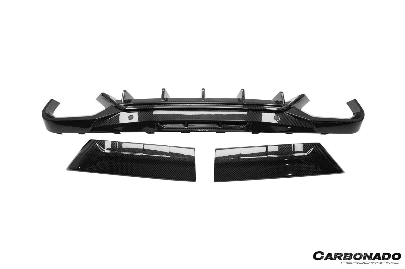 BMW X6M F96 AD Style Dry Carbon Fiber Rear Diffuser Lip 2020-2025