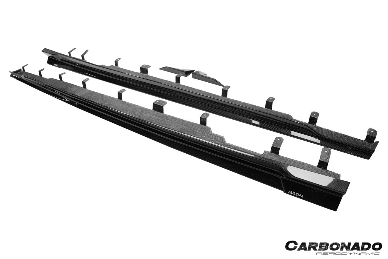 BMW X6M F96 X6 G06 AD Style Dry Carbon Fiber Side Skirts 2020-2025