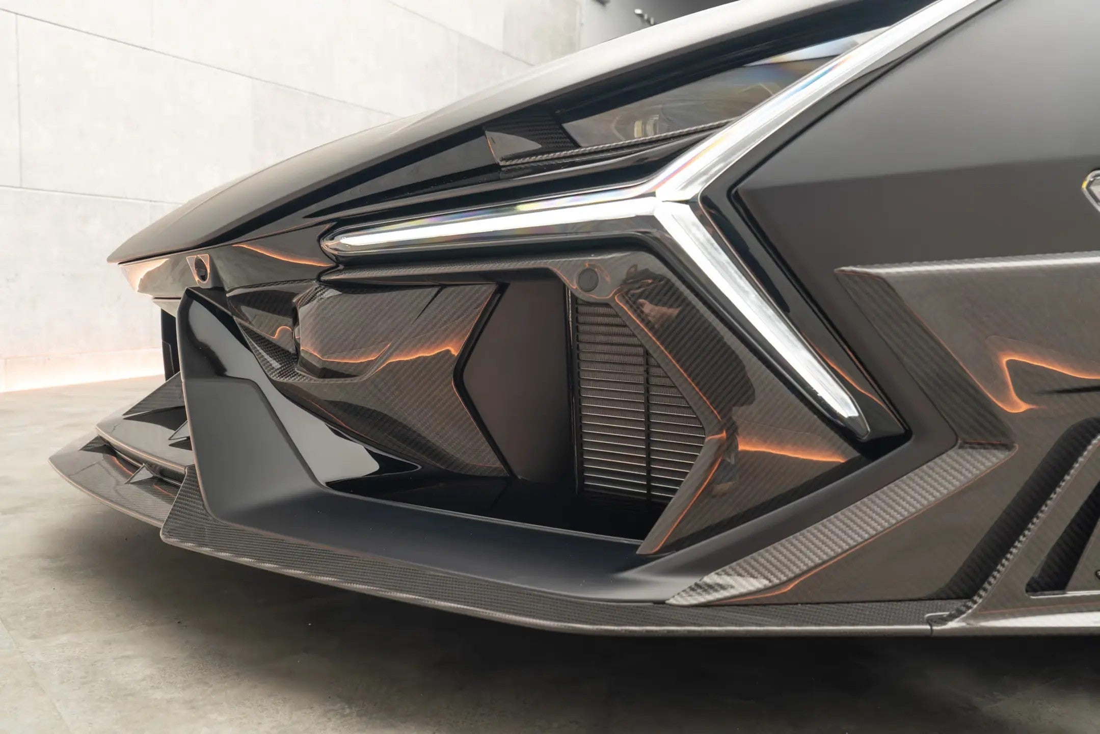 Lamborghini Revuelto LB744 MSY Style Autoclave Carbon Fiber Front Radar Covers 2024-Up