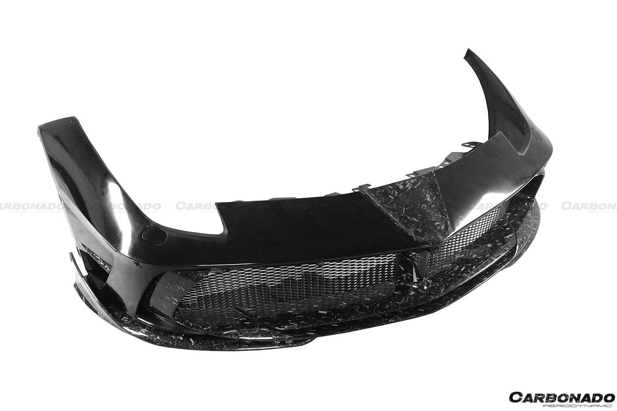 Ferrari 488 GTB Spider MSY Style Partial Carbon Fiber Front Bumper 2015-2019