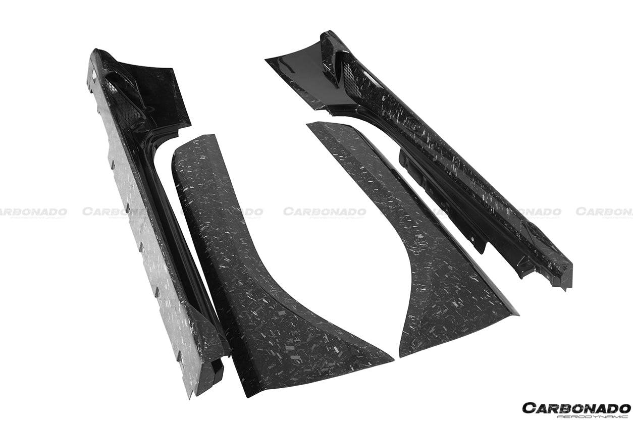 Ferrari 488 GTB Spider MSY Style Carbon Fiber Side Skirts 2015-2019