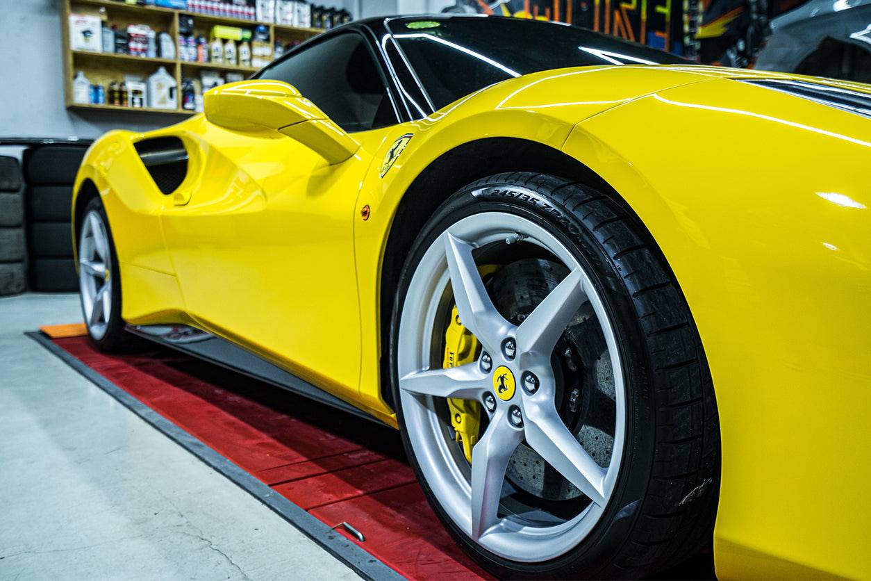 2015-2020 Ferrari 488 GTB Spier OE Style Carbon Fiber Side Skirts - Carbonado