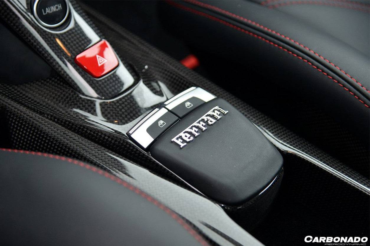 2015-2020 Ferrari 488 GTB Spider OE Style Dry Carbon Fiber Bridge Control - Carbonado
