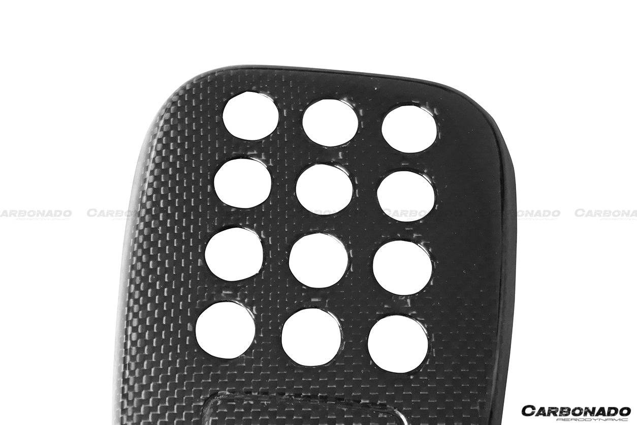 Ferrari 488 F142M GTB Spider Dry Carbon Fiber Rear Black Light Cover No Camera Hole 2015-2020