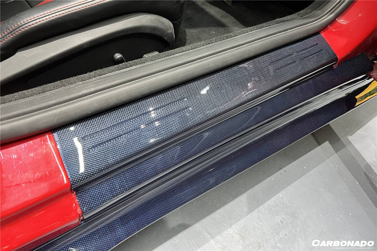 2018-UP Ferrari 812 Superfast & GTS OE Style DRY Carbon Fiber Door Sills - Carbonado