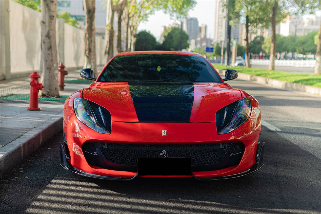 2018-UP Ferrari 812 Superfast & GTS MSY Style DRY Carbon Fiber Hood - Carbonado