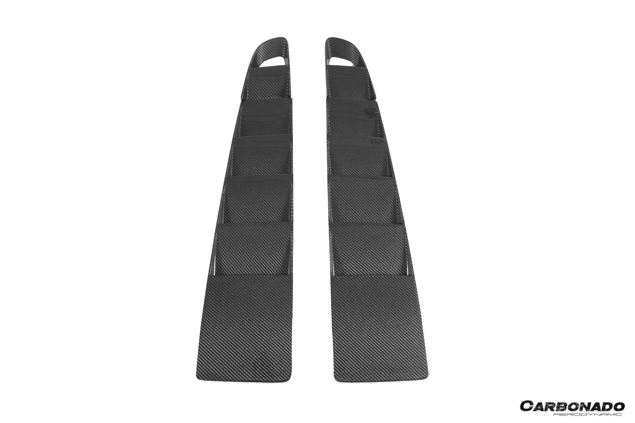Audi R8 Type 42 OE Style Carbon Fiber Trunk Air Scoop Covers 2009-2015