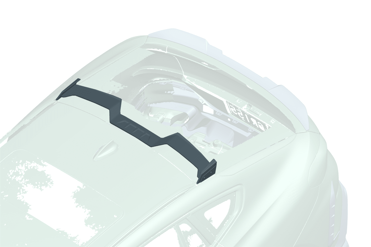 BMW X6 G06 AD Style Autoclave Carbon Fiber Roof Spoiler 2019-2026