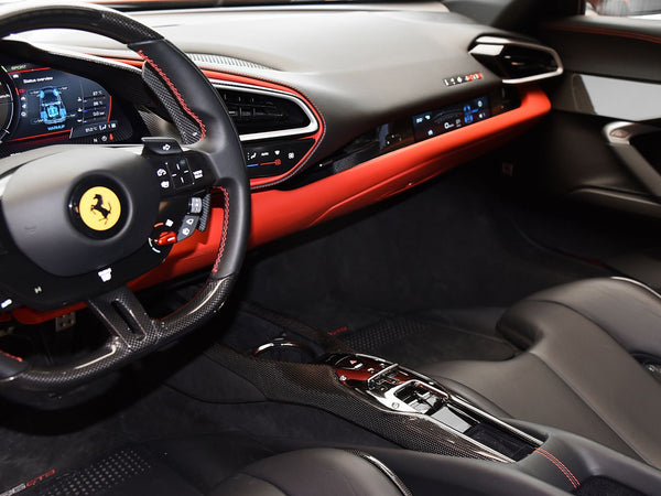 Ferrari 296 GTB GTS OE Style Dry Carbon Fiber Center Control Surround ...
