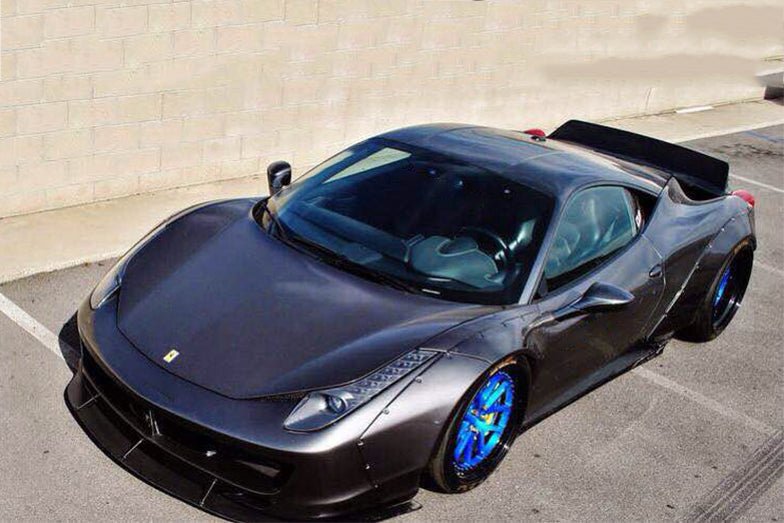 Ferrari 458 Coupe DE Style Carbon Fiber Trunk Spoiler 2010-2015