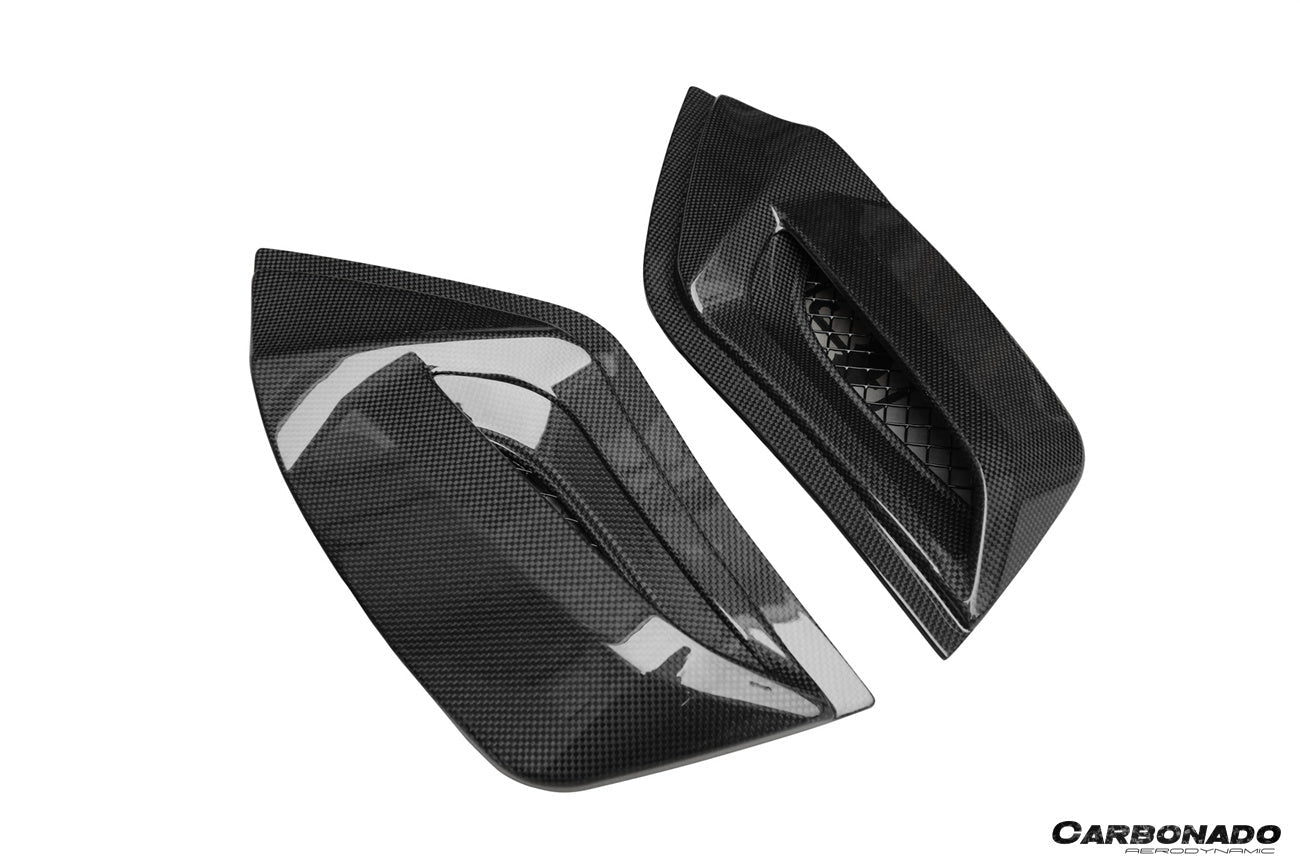 2015 - 2020 Ferrari 488 Spyder Dry Carbon Fiber Engine Hood With Glass