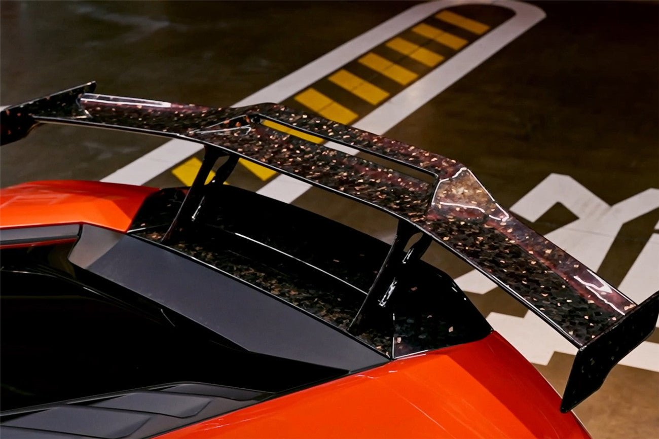 2015-2025 Lamborghini Huracan LP610 & LP580 & EVO & Tecnica OD Style Dry Carbon Trunk Spoiler Wing With Base - DarwinPRO Aerodynamics