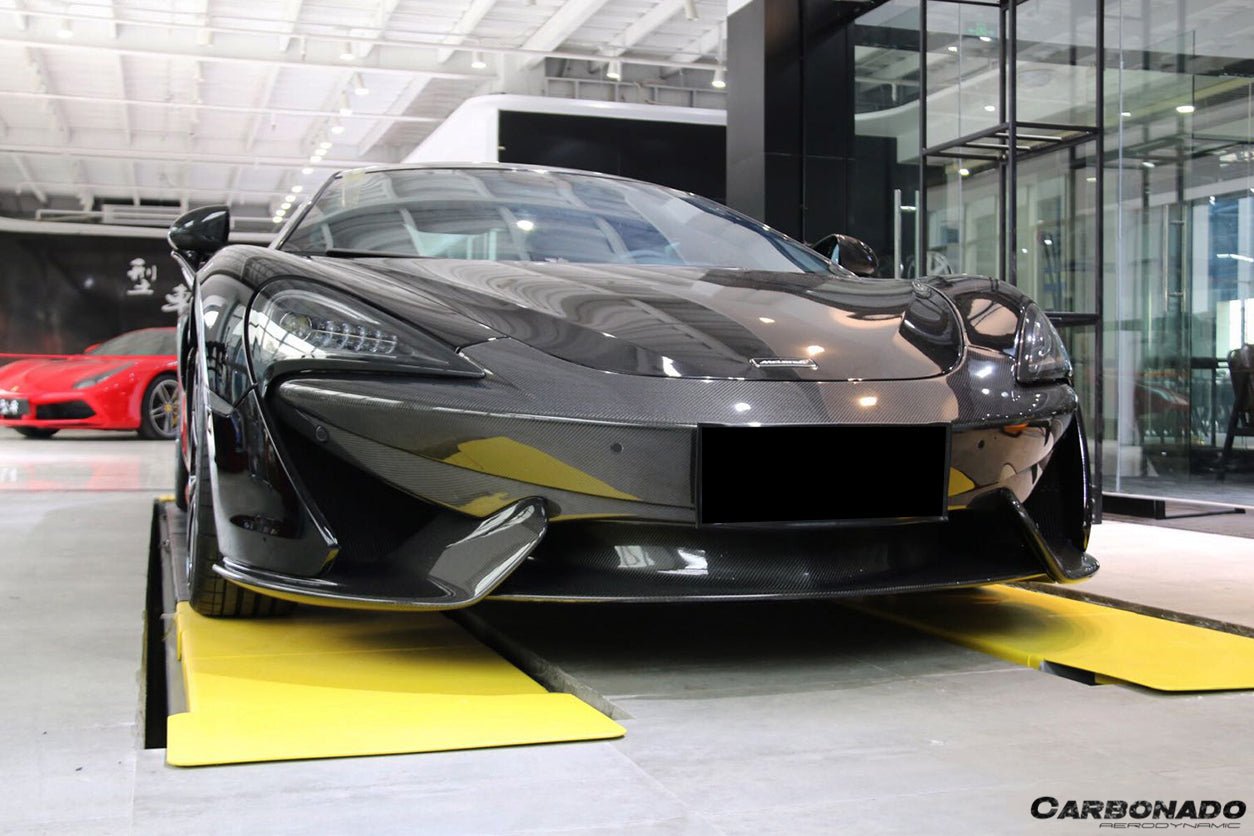 McLaren Sports Series P13 Carbon Fiber Front Bumper Top Cover Replacement 2015-2020