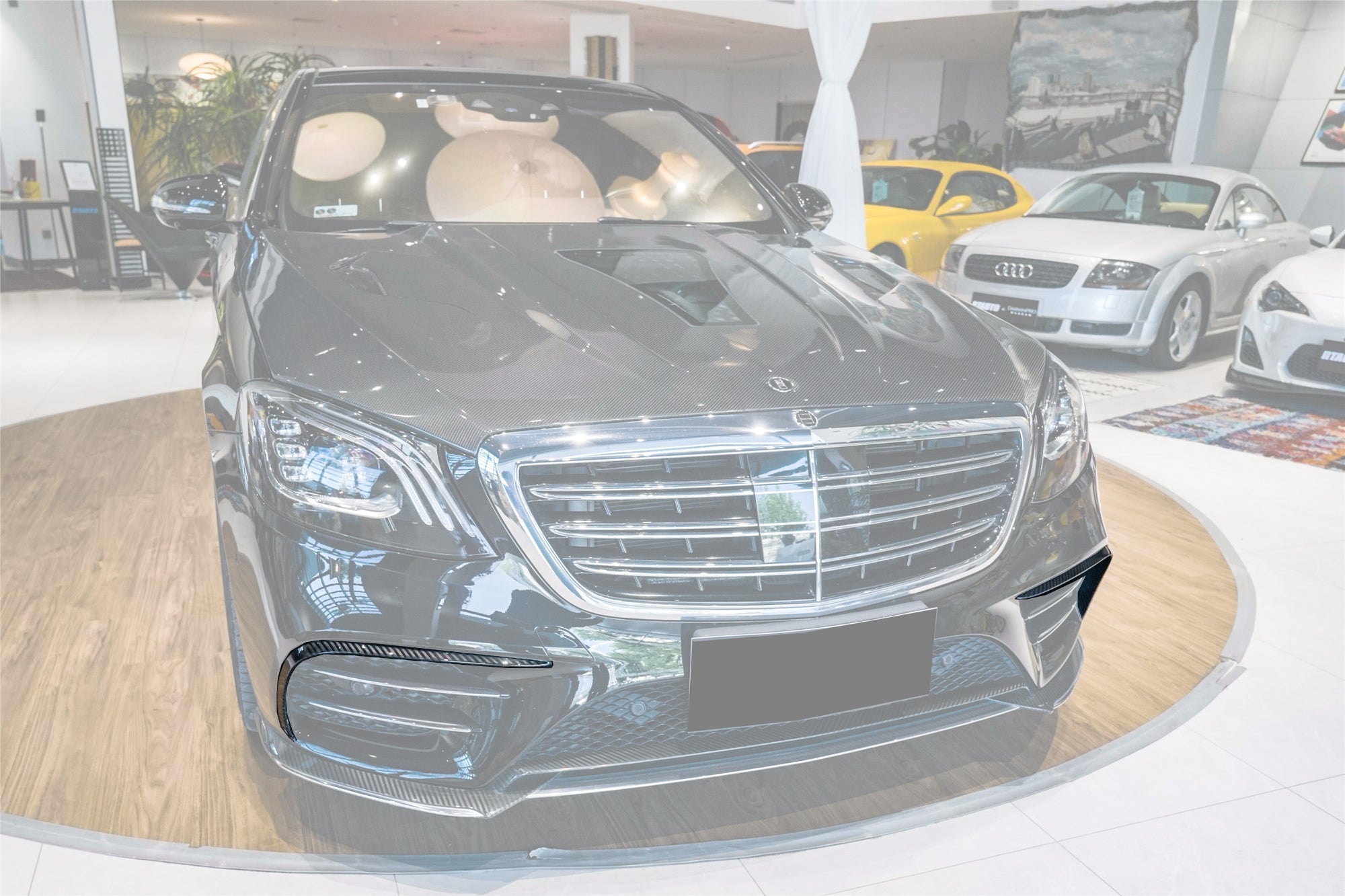 Mercedes-Benz S-Class W222 Facelift IA Style Front Bumper Canards 2018-2020