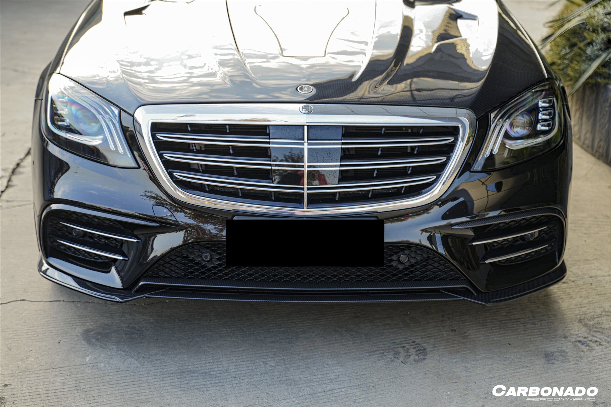 Mercedes-Benz S-Class W222 Facelift IA Style Front Bumper Canards 2018-2020