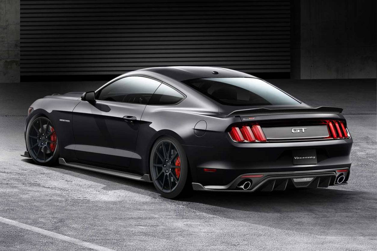 2015-2017 Ford Mustang HY Style Carbon Fiber Rear Lip - Carbonado