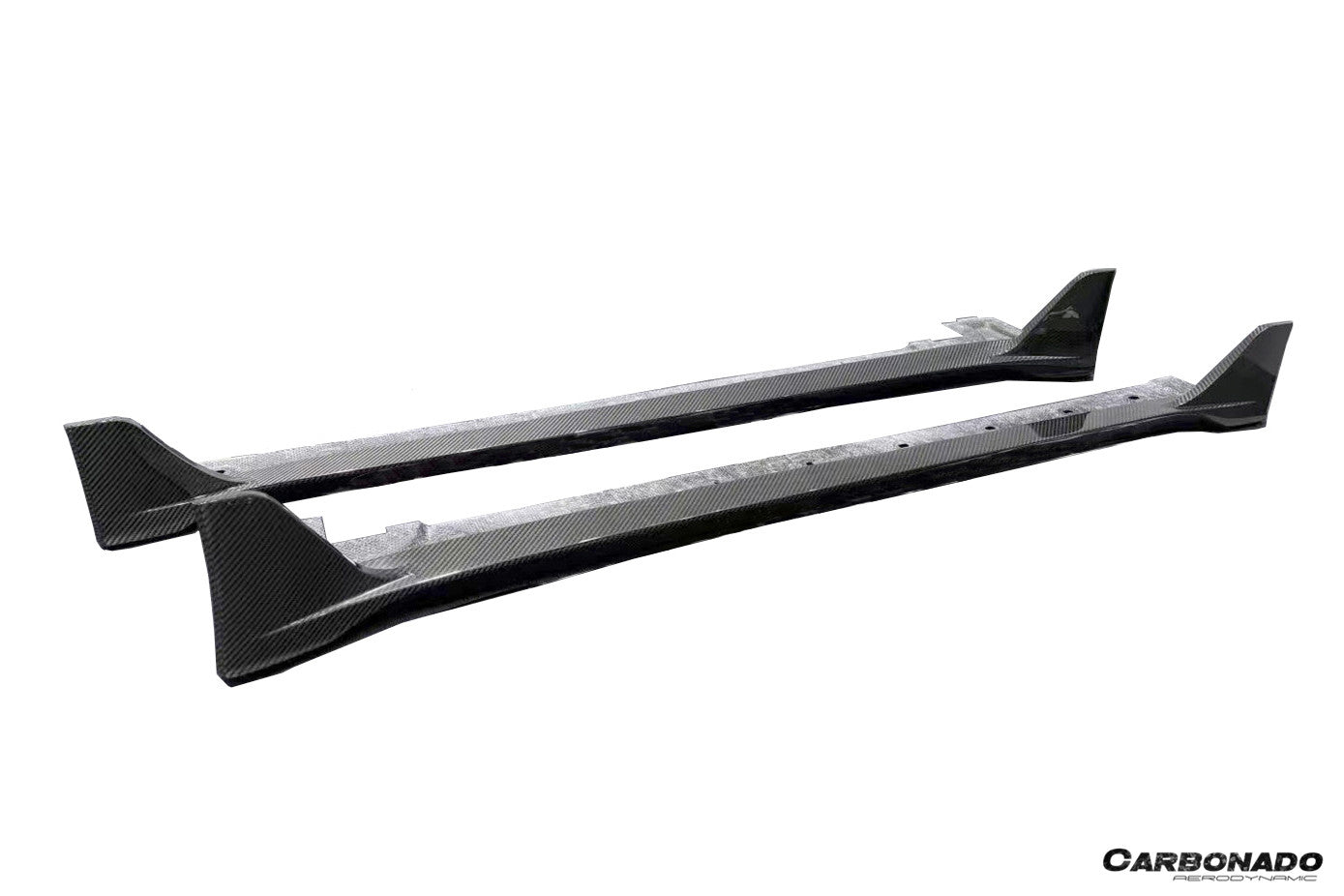 Porsche 911 992.1 Turbo S Cabriolet 9D Style Autoclave Carbon Fiber Side Skirts 2020-2024
