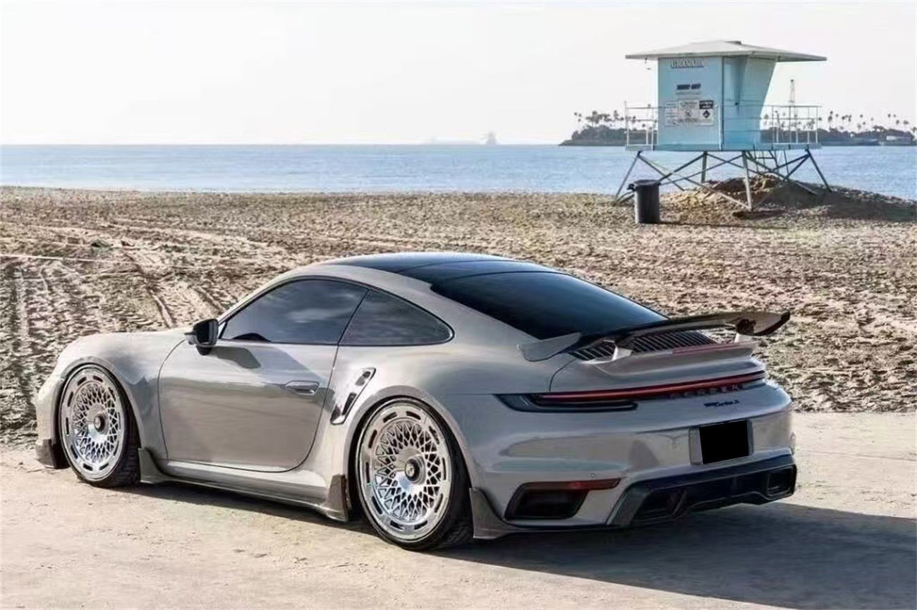 Porsche 911 992.1 Turbo S Turbo S Cabriolet 9D Style Autoclave Carbon Fiber Quarter Panel Side Scoops 2020-2024