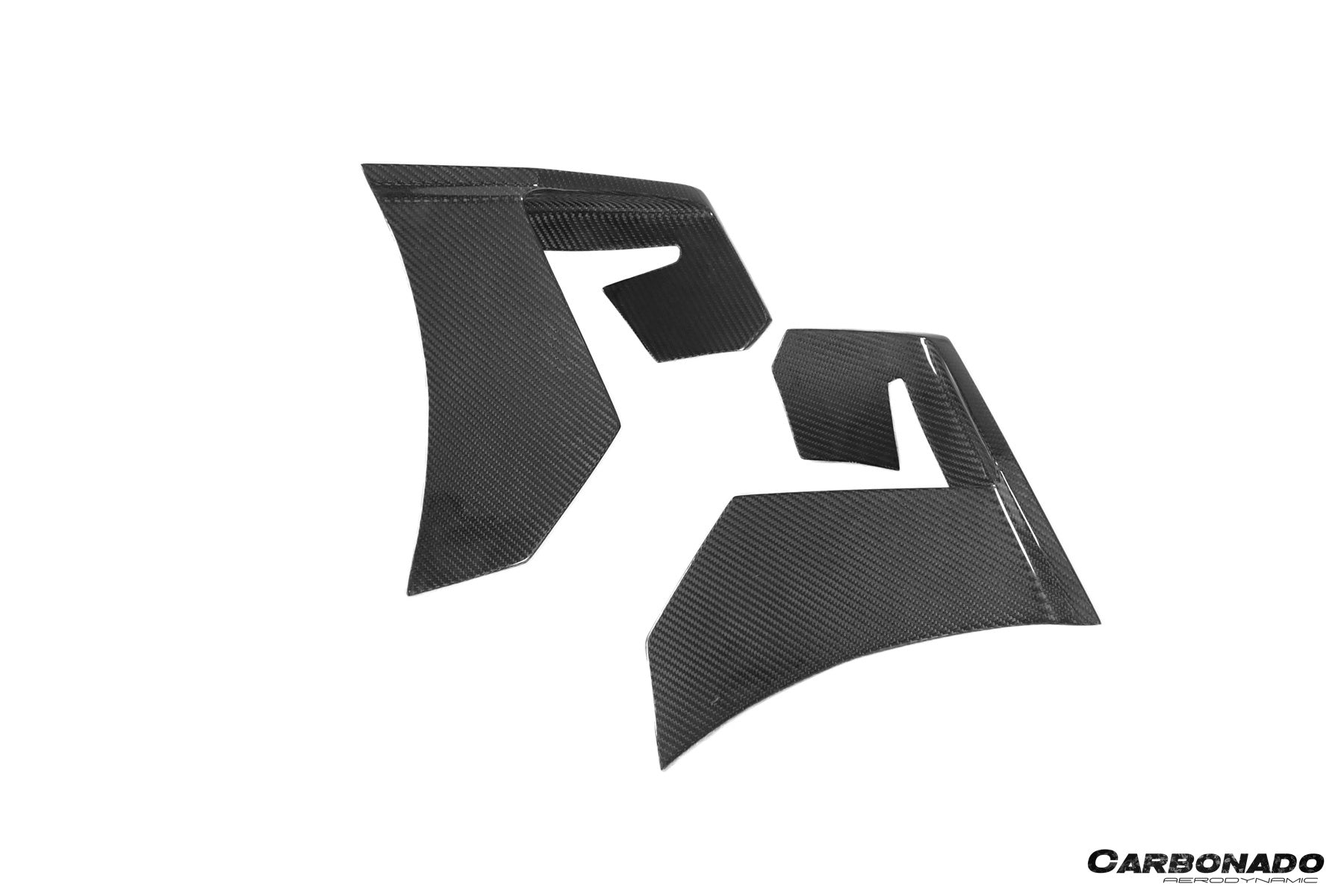 2020 - 2023 McLaren GT WP Style DRY Carbon Fiber Rear Bumper Side Canards