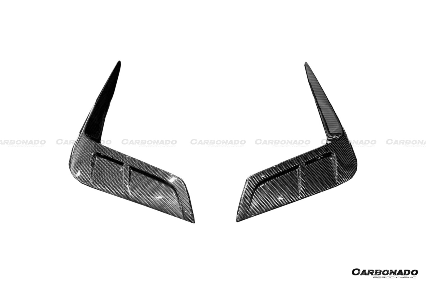 Maserati MC20 MSY Style Dry Carbon Fiber Front Bumper Vents 2020-2024