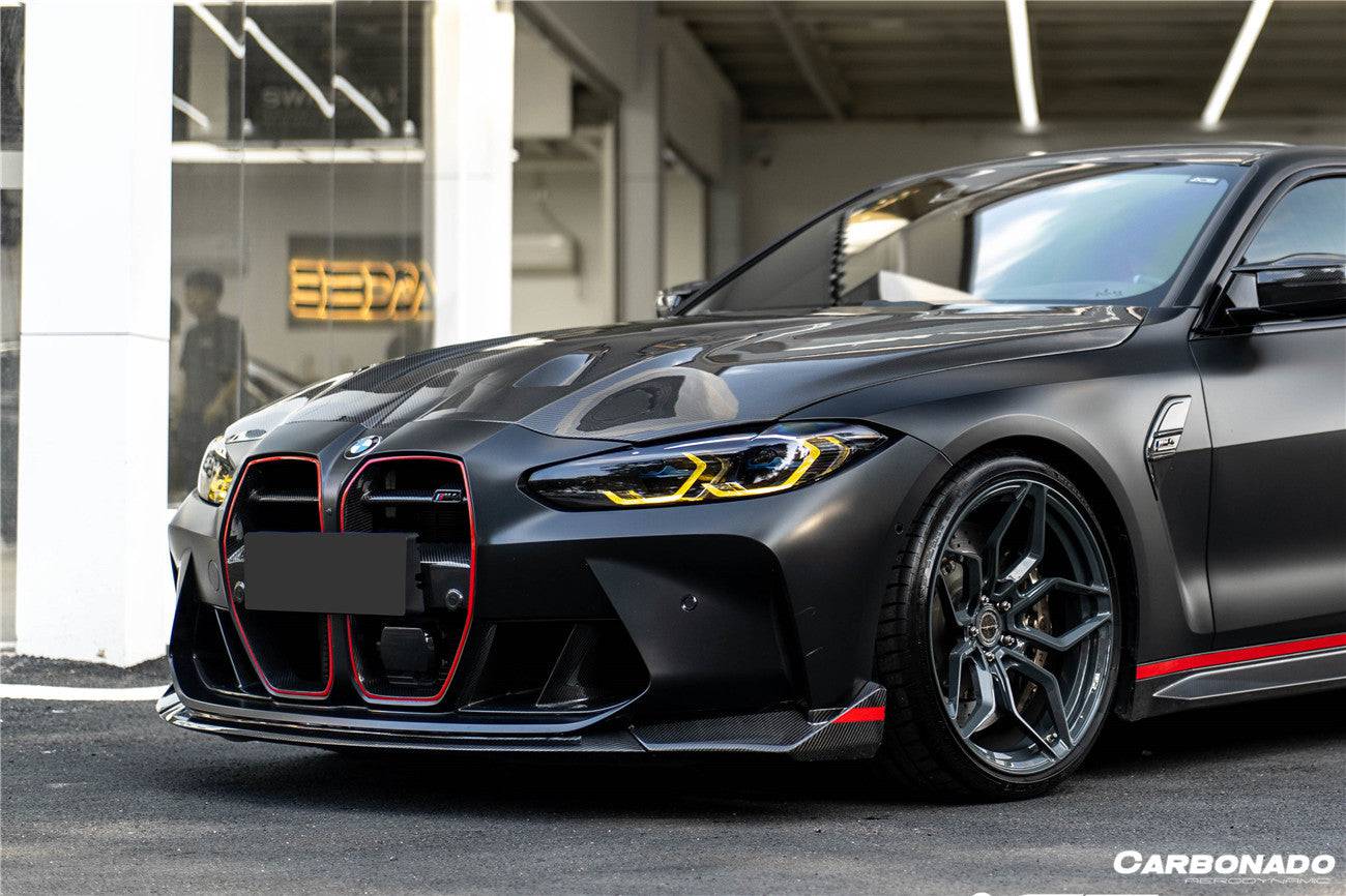 2021-UP BMW M3 G80/G81 M4 G82 & G83 CSL Style Dry Carbon Fiber Fornt Lip - Carbonado
