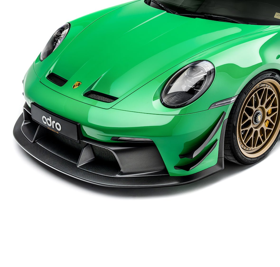 Adro Porsche 911 992.1 GT3 Carbon Fiber Front Bumper Canards 2022-2024