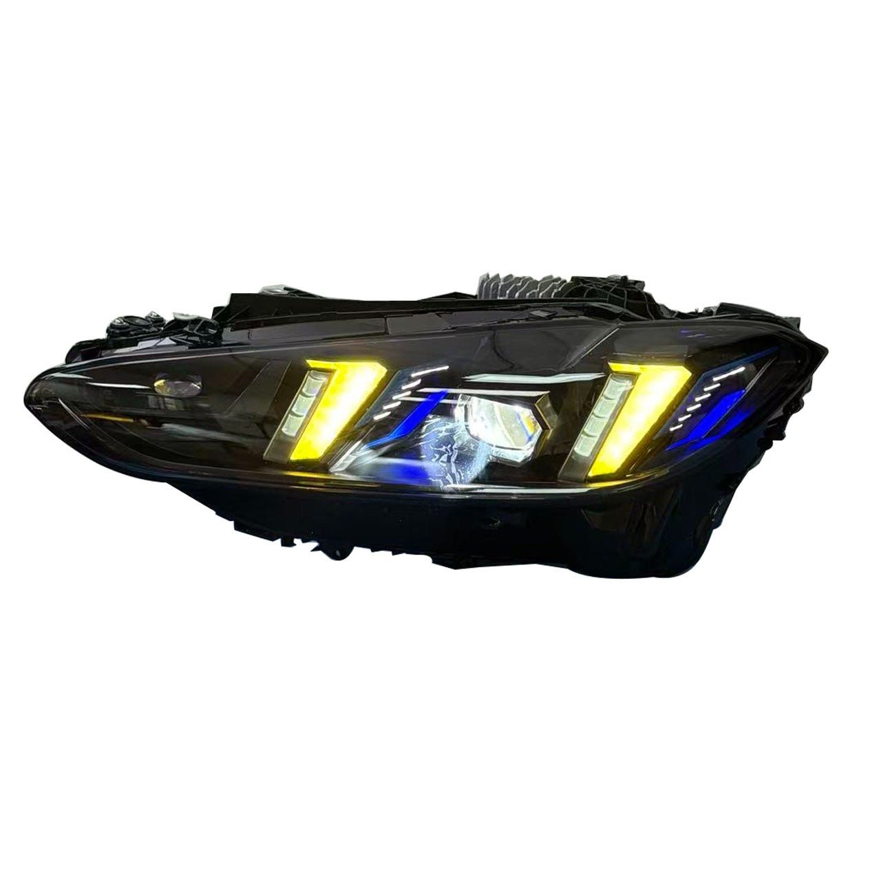 BMW G8X G80 M3 G82 M4 G22 4 Series CSL Yellow/White Complete Snake Eyes Style Headlights 2021 - Current