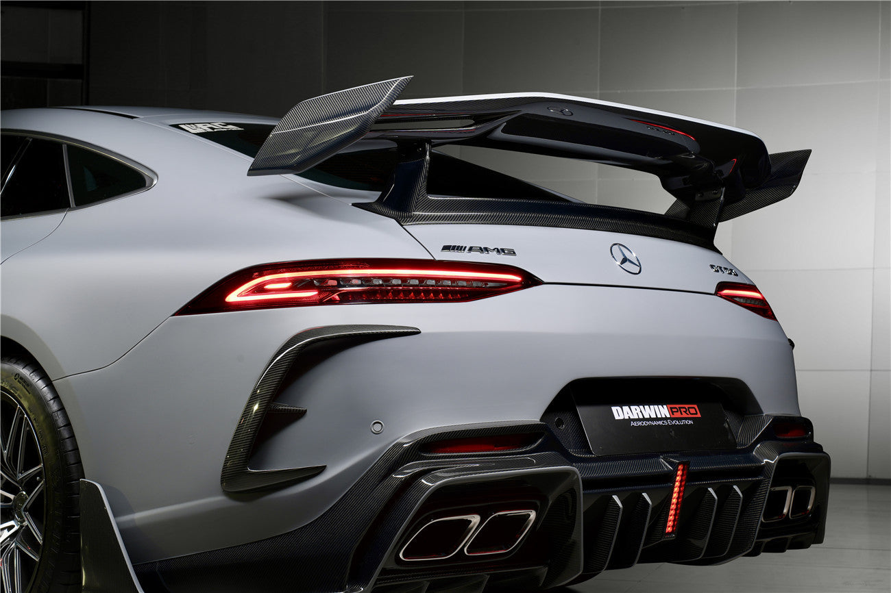2019 - 2024 Mercedes Benz AMG GT50 GT53 GT43 GT63 GT63S 4Door Coupe X290 IMP Performance Ver.2 Part Carbon Fiber Rear Bumper