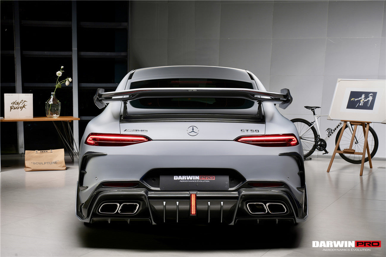 2019 - 2024 Mercedes Benz AMG GT50 GT53 GT43 GT63 GT63S 4Door Coupe X290 IMP Performance Ver.2 Part Carbon Fiber Rear Bumper