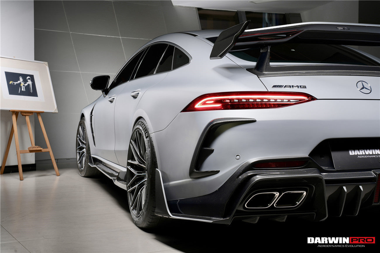 2019 - 2024 Mercedes Benz AMG GT50 GT53 GT43 GT63 GT63S 4Door Coupe X290 IMP Performance Ver.2 Part Carbon Fiber Rear Bumper