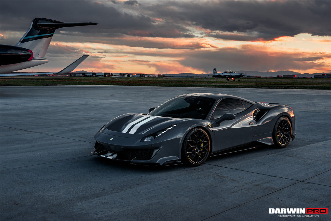 2015 - 2020 Ferrari 488 GTB & Spyder Pista Style Quarter Panel Side Scoops