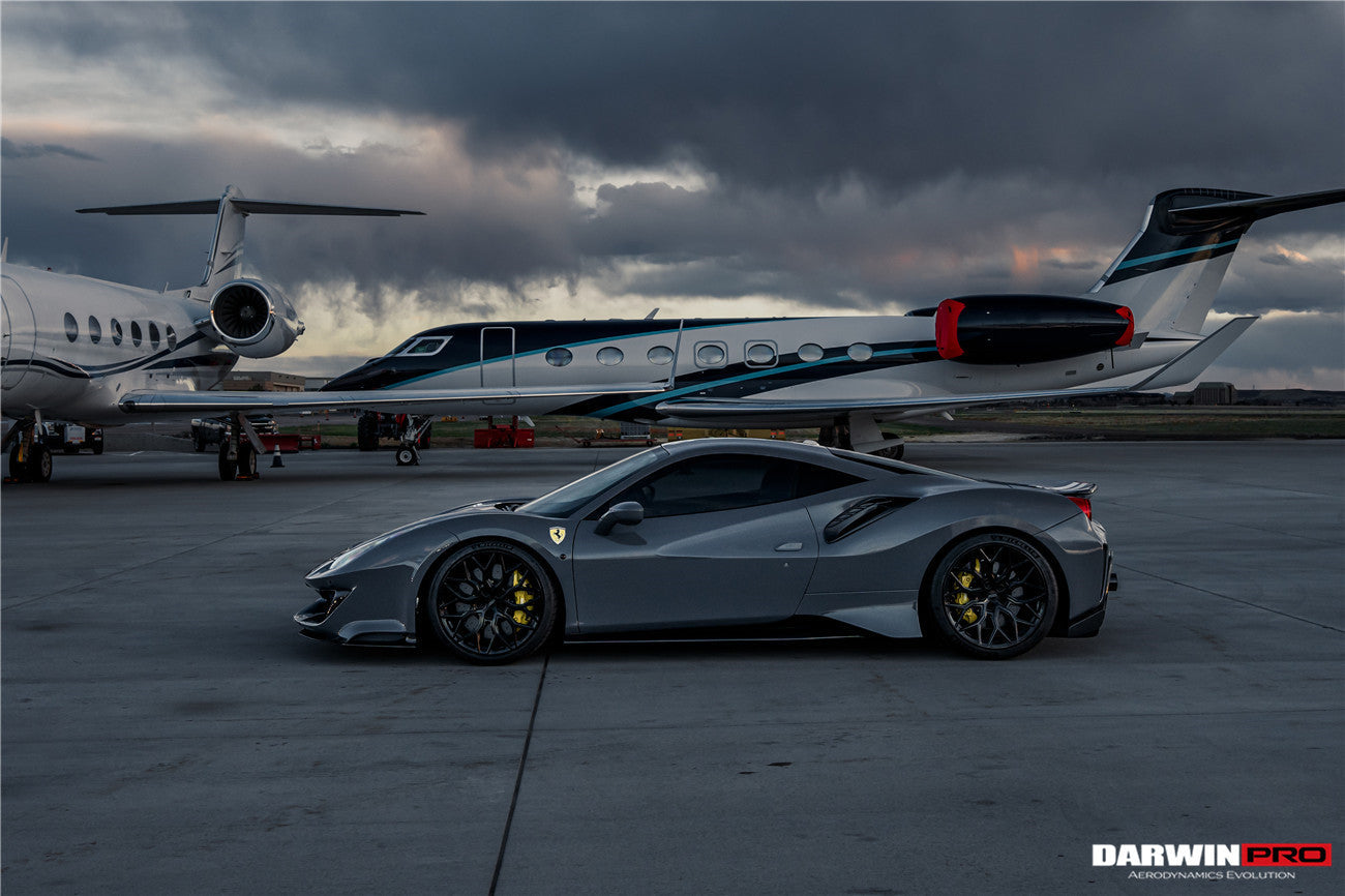 2015 - 2020 Ferrari 488 GTB & Spyder Pista Style Quarter Panel Side Scoops
