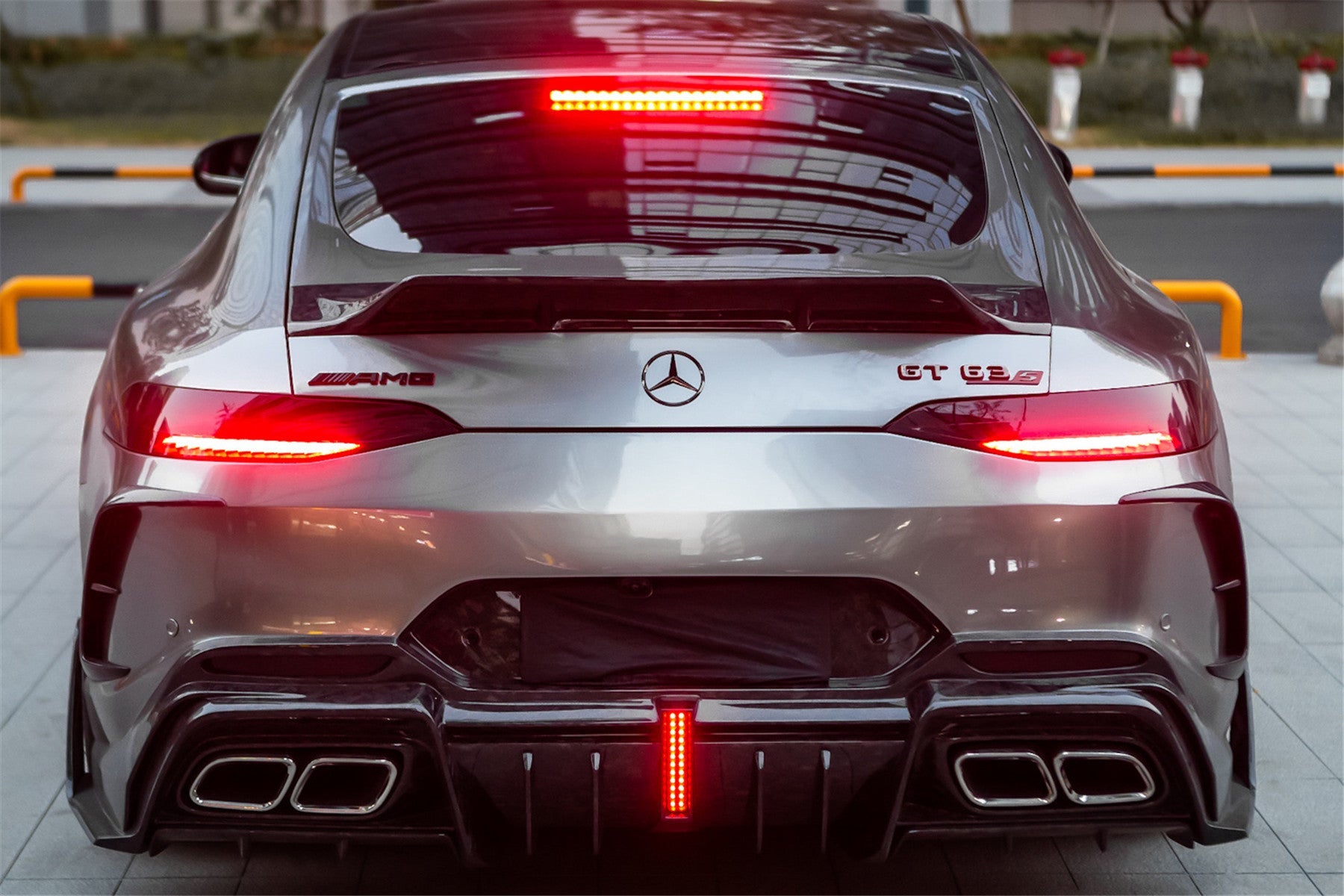 2019 - 2024 Mercedes Benz AMG GT50 GT53 GT43 GT63 GT63S 4Door Coupe X290 IMP Performance Ver.2 Part Carbon Fiber Rear Bumper
