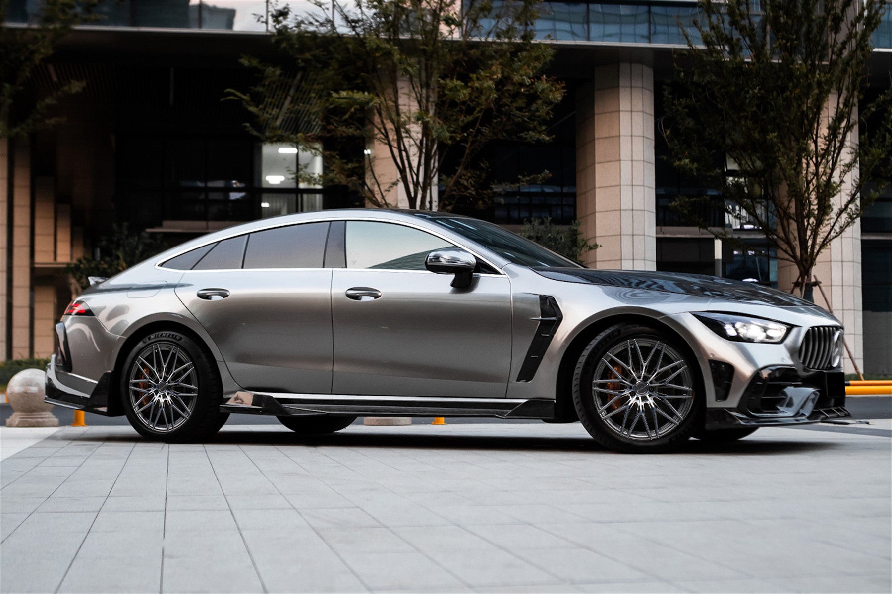 2019 - 2024 Mercedes Benz AMG GT50 GT53 GT43 GT63 GT63S 4Door Coupe X290 IMP Performance Ver.2 Part Carbon Fiber Front Bumper