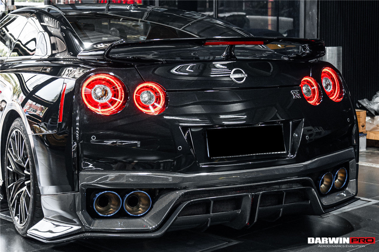 2017 - 2022 Nissan GTR R35 EBA BKSS Style Carbon Fiber Rear Diffuser