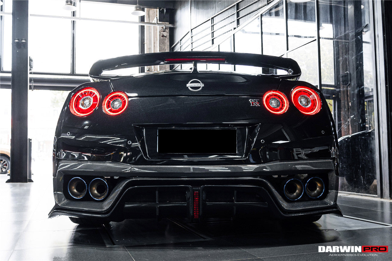 2017 - 2022 Nissan GTR R35 EBA BKSS Style Carbon Fiber Rear Diffuser