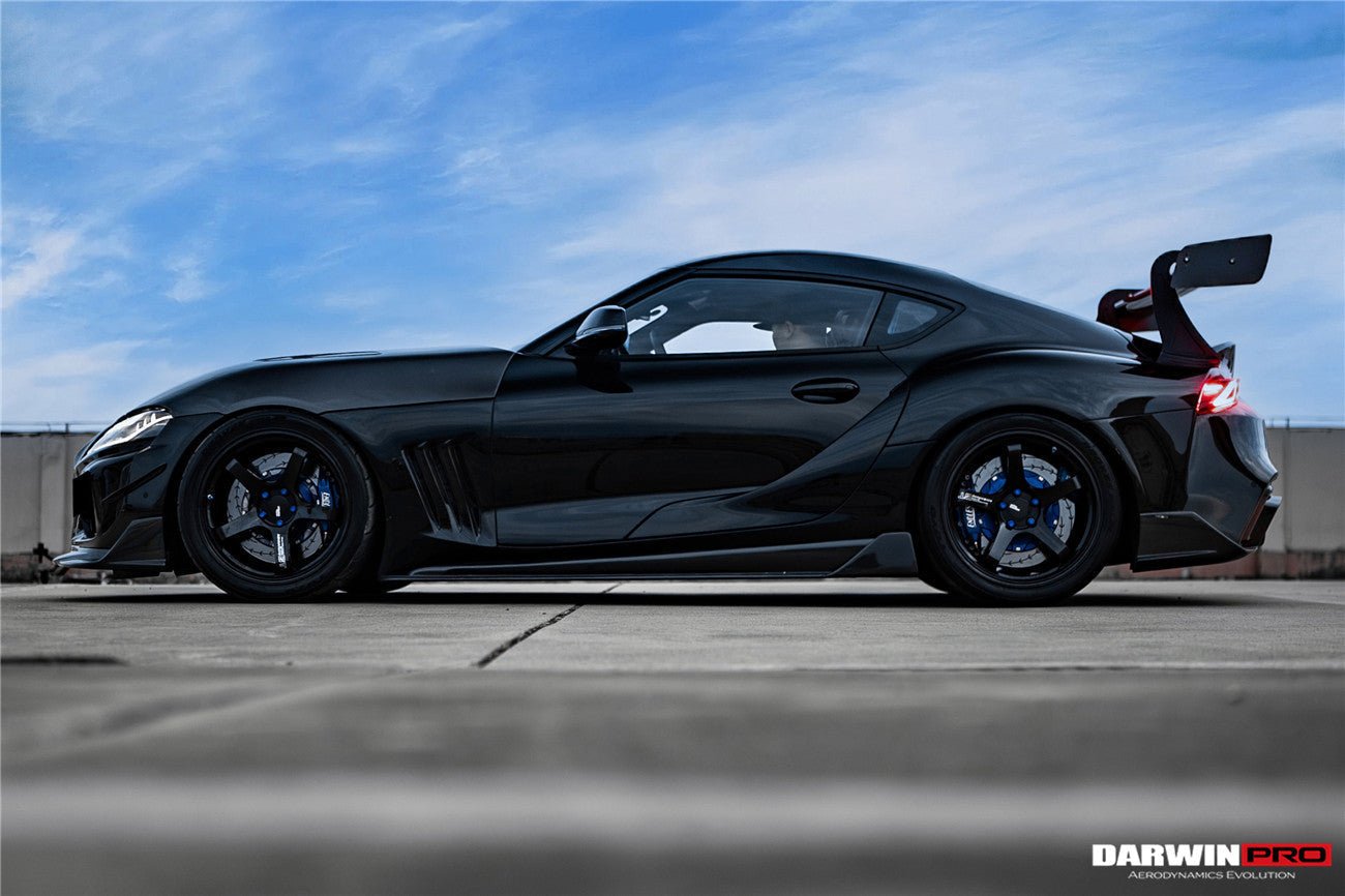 2019 - 2025 Toyota GR Supra (J29 & DB) A90 A91 BKSS Style Carbon Fiber Side Skirts