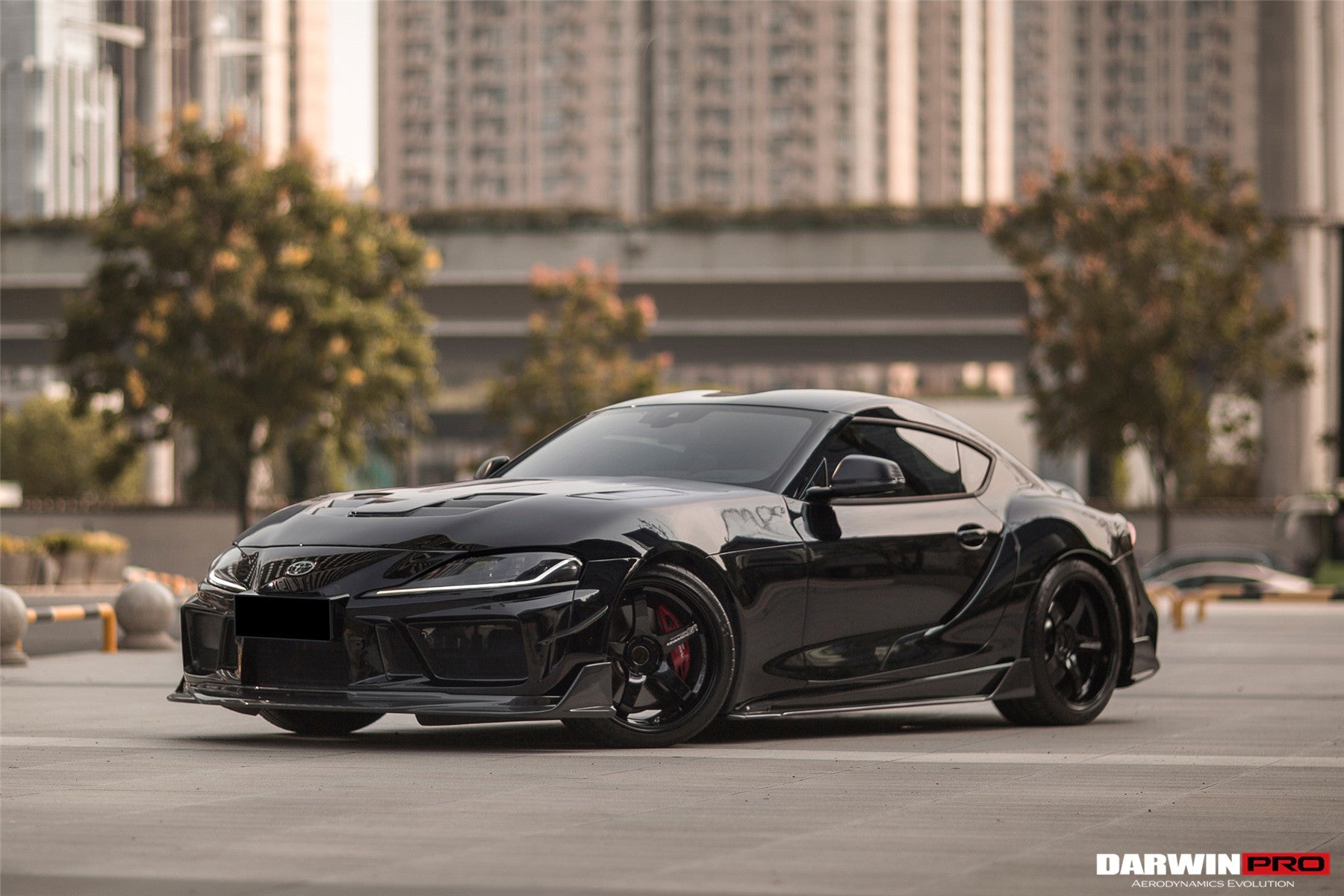 2019 - 2025 Toyota GR Supra (J29 & DB) A90 A91 BKSSII Style Partial Carbon Fiber Front Bumper