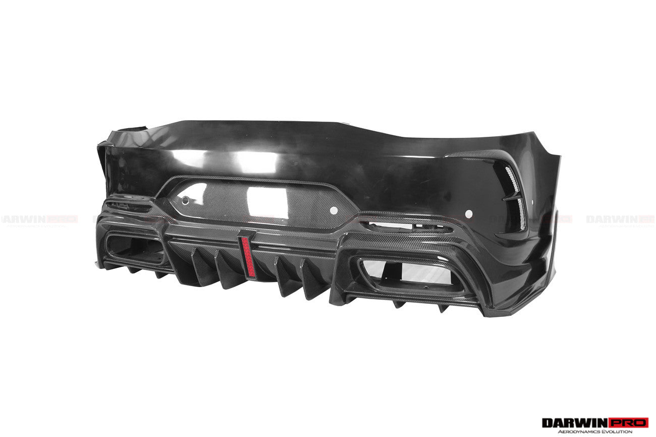 2019 - 2024 Mercedes Benz AMG GT50 GT53 GT43 GT63 GT63S 4Door Coupe X290 IMP Performance Ver.2 Part Carbon Fiber Rear Bumper