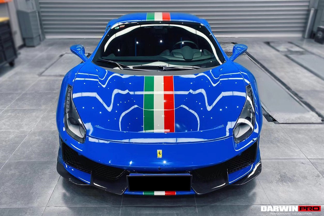 Ferrari 488 Pista Partial Carbon Fiber Front Bumper 2018-2020